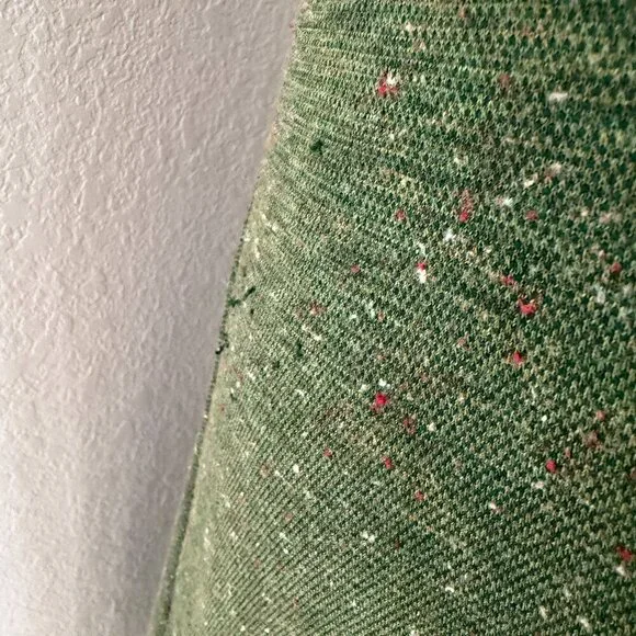 VINTAGE 70s Sleeveless A-Line Sweater Dress Small - Picture 14 of 16